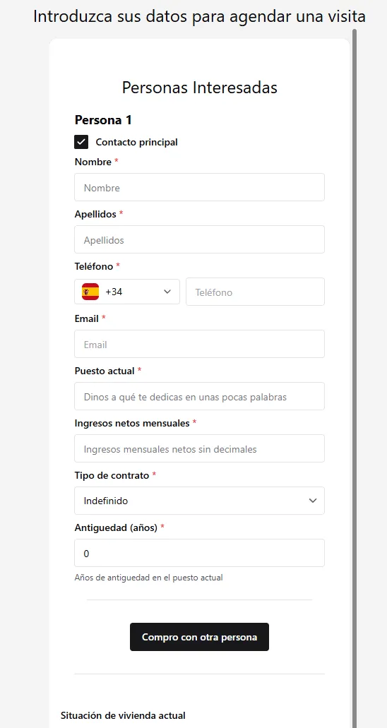 New intake form